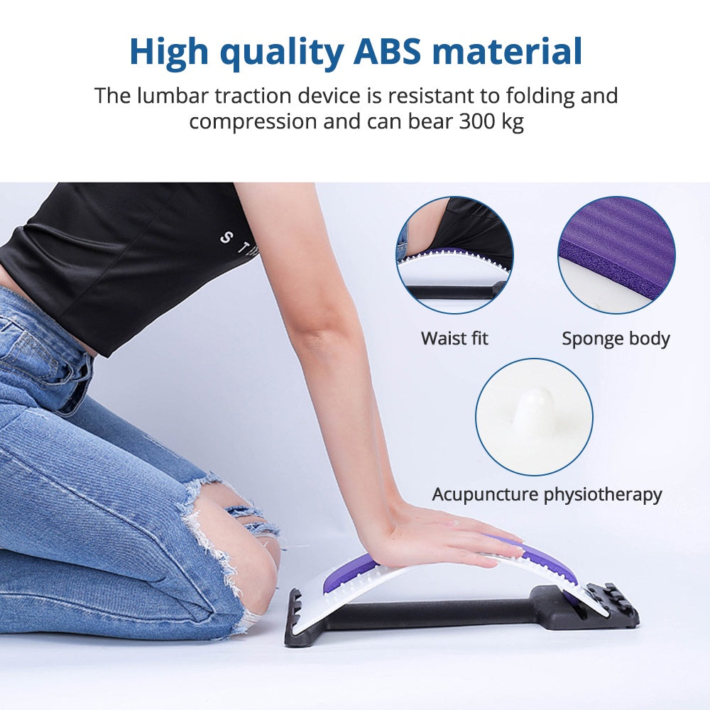 Magnetic Pressure Points Lumbar Traction Orthotic Magic Back Support Stretcher