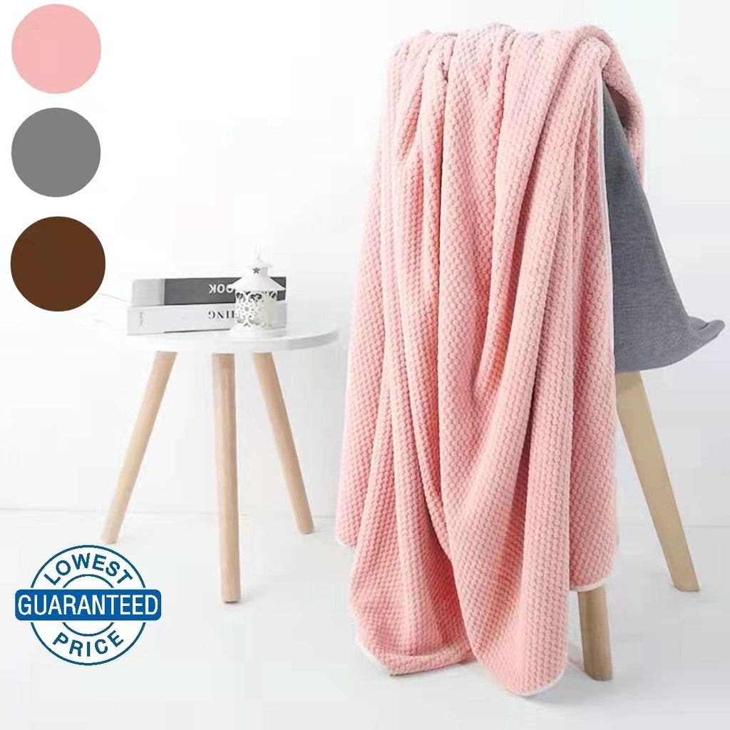 Japanese-Style Large Thick Coral Fleece Bath Towel Super Absorbent Quick-drying