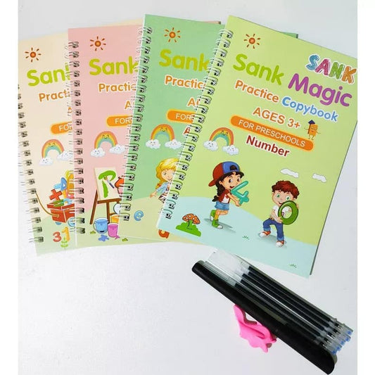 Sank Magic Practice 4 in 1 Set Copy Book