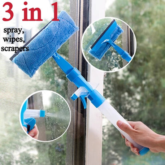 3 in 1 Double Sided Glass Scraper Cleaner