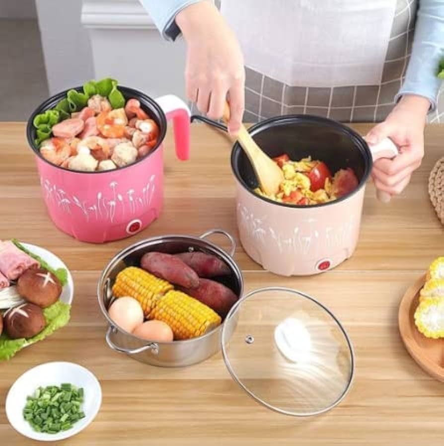 Mini Multifunction Electric Hot Pot Cooker Stainless Steel