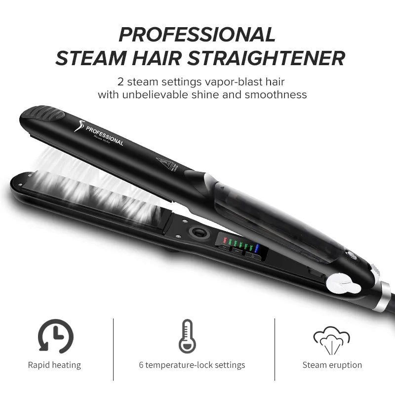 Original Professional Ceramic Steam Hair Straightener