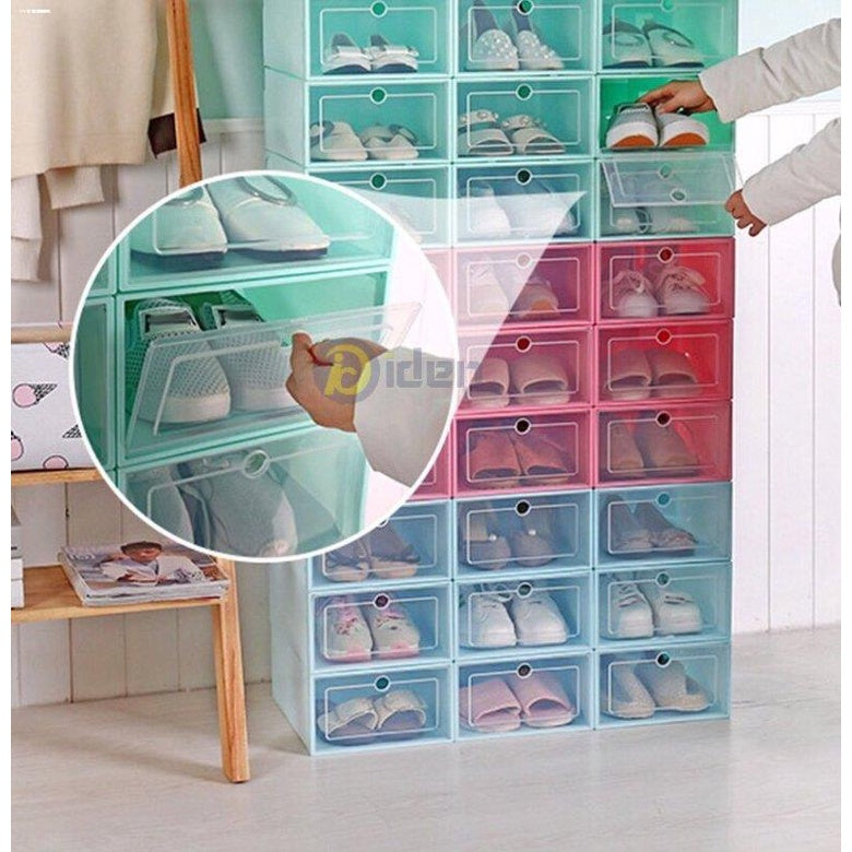 Shoe Box Storage Organizer Foldable Drawer Case