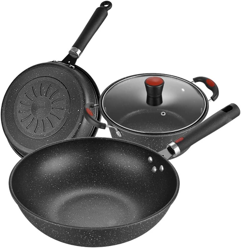 3PCS MAIFAN NON STICK COOKWARE SET