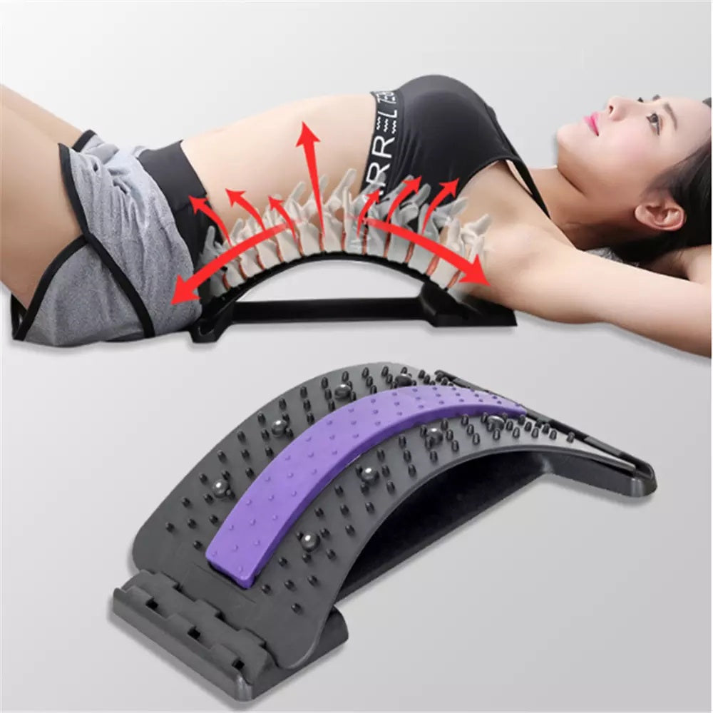 Magnetic Pressure Points Lumbar Traction Orthotic Magic Back Support Stretcher