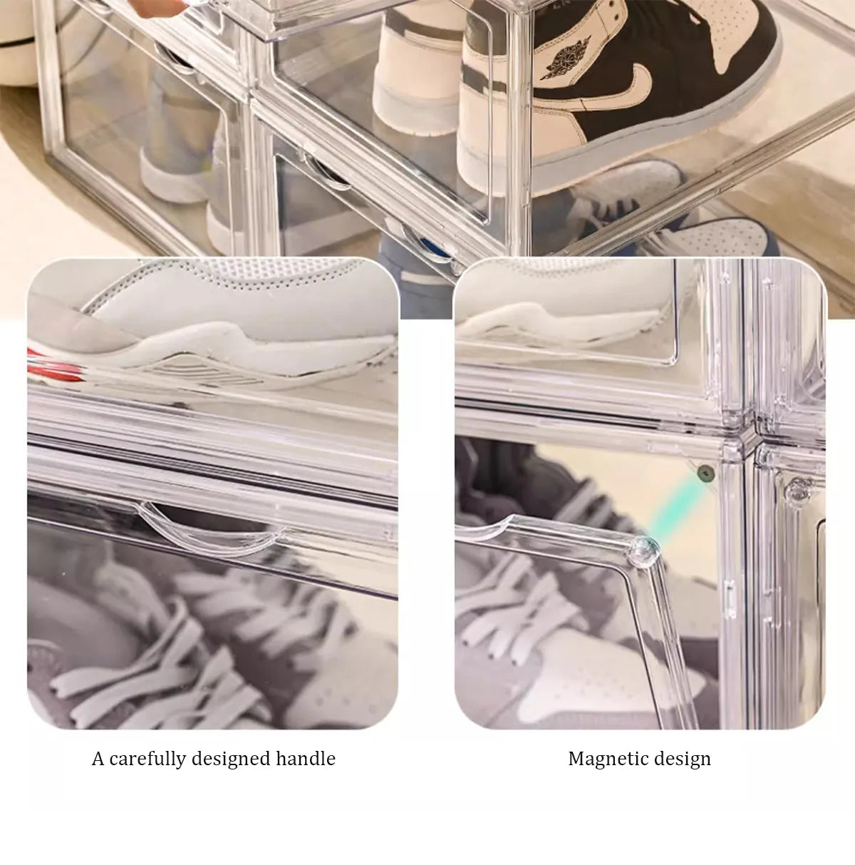 Premium Acrylic Shoe Box Fully Transparent