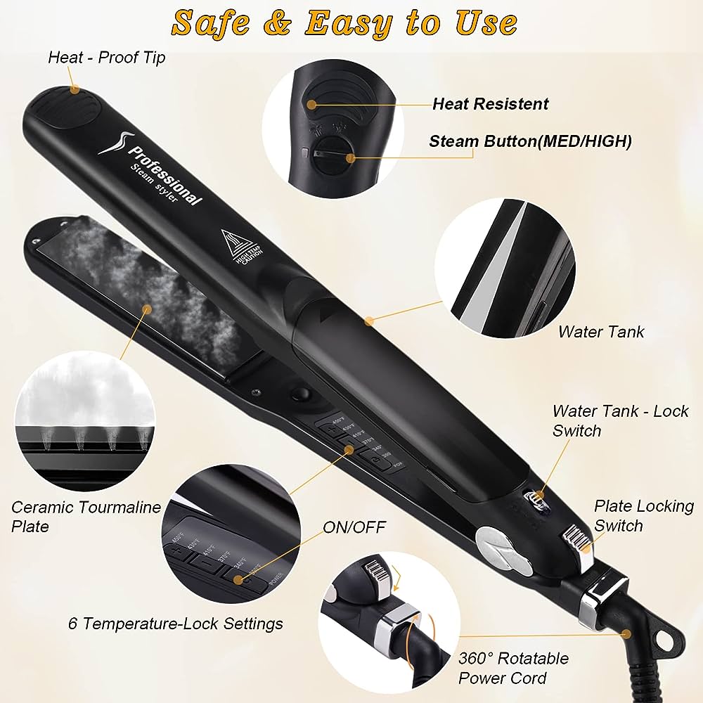 Original Professional Ceramic Steam Hair Straightener