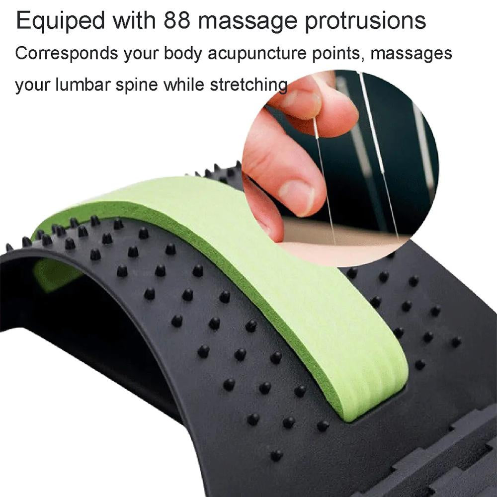 Magnetic Pressure Points Lumbar Traction Orthotic Magic Back Support Stretcher