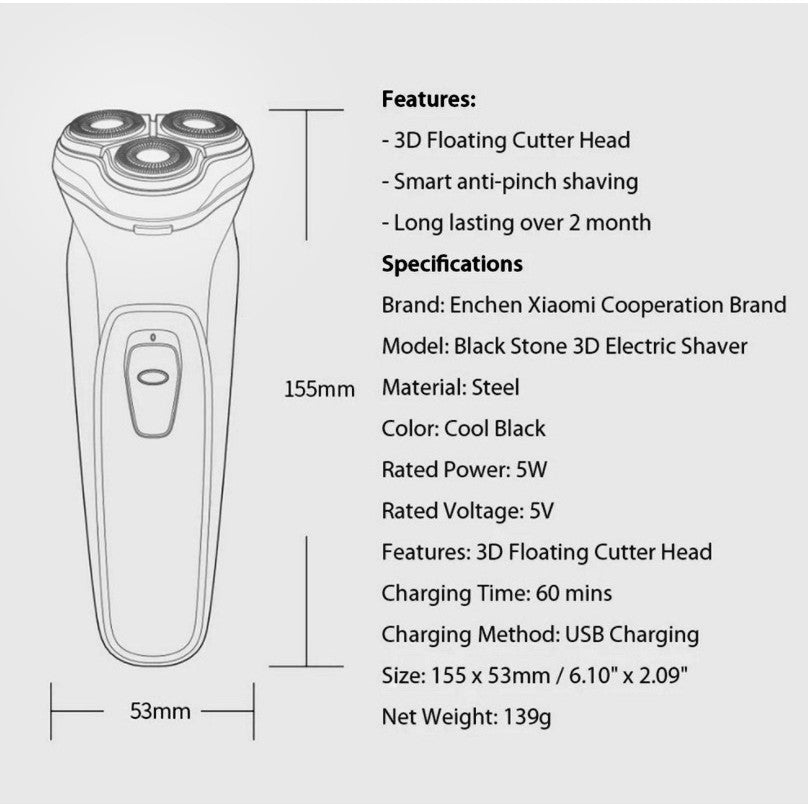 PROFESSIONAL SHAVER FOR MEN