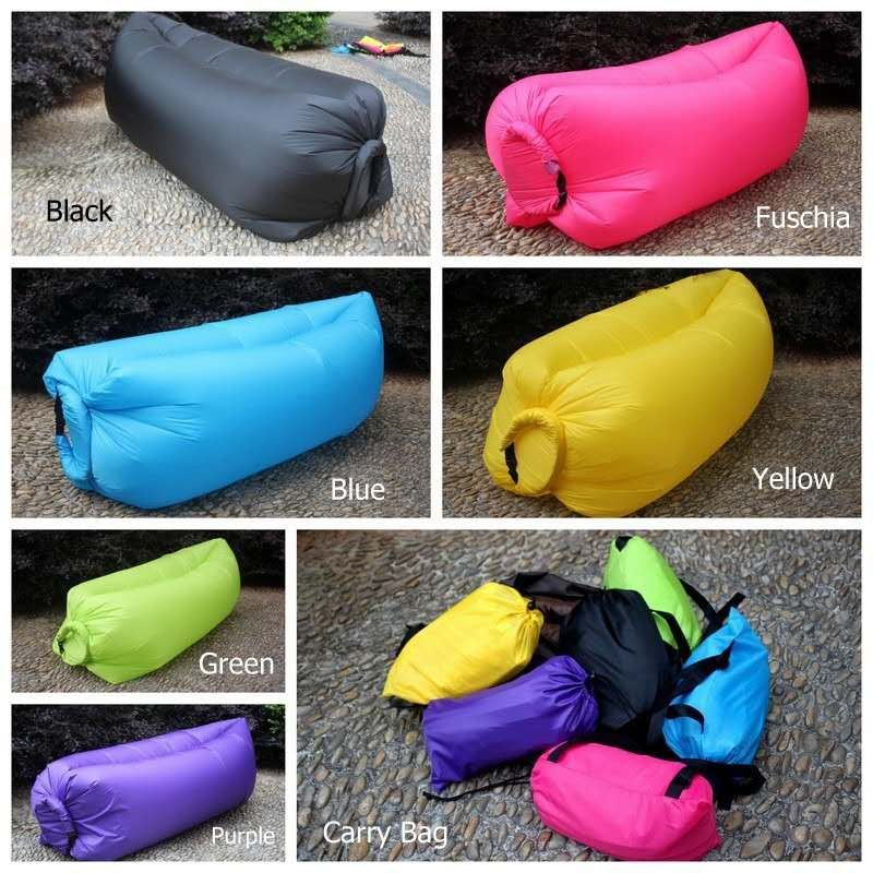 Outdoor Inflatable Sleeping Bag Banana Folding Sofa Bed