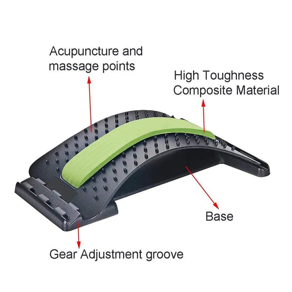 Magnetic Pressure Points Lumbar Traction Orthotic Magic Back Support Stretcher