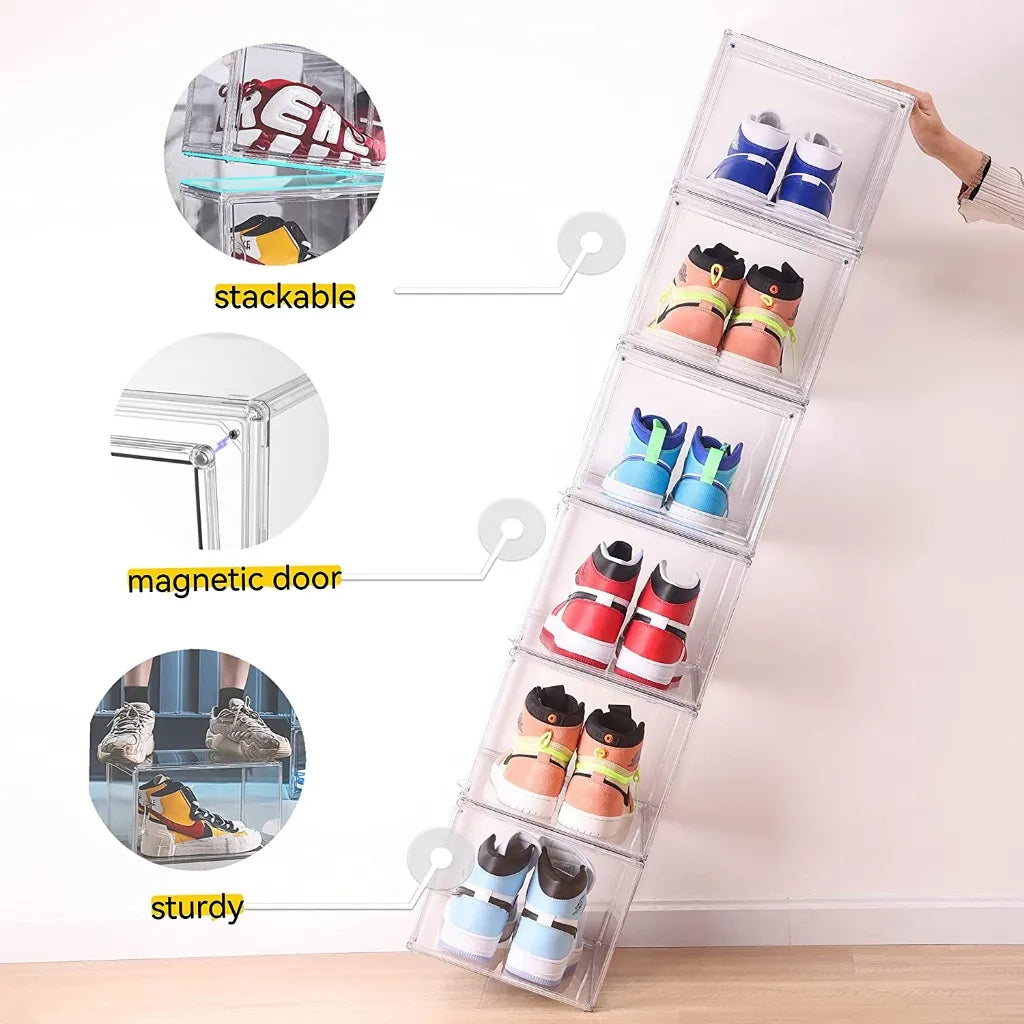 Premium Acrylic Shoe Box Fully Transparent