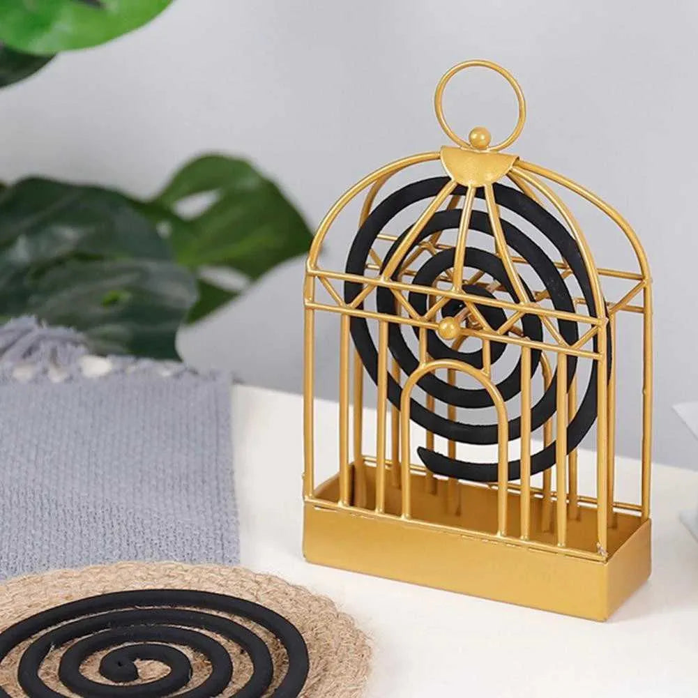 Elegant Birdcage Shape Iron Mosquito Coil Holder