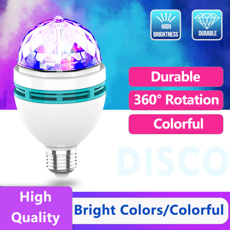 Mini Colorful Magic Ball Rotating Light Crystal