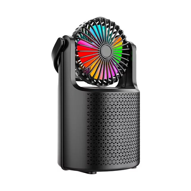 ZQS-1140 Portable Speaker With Built-in Fan and LED Lights Mini