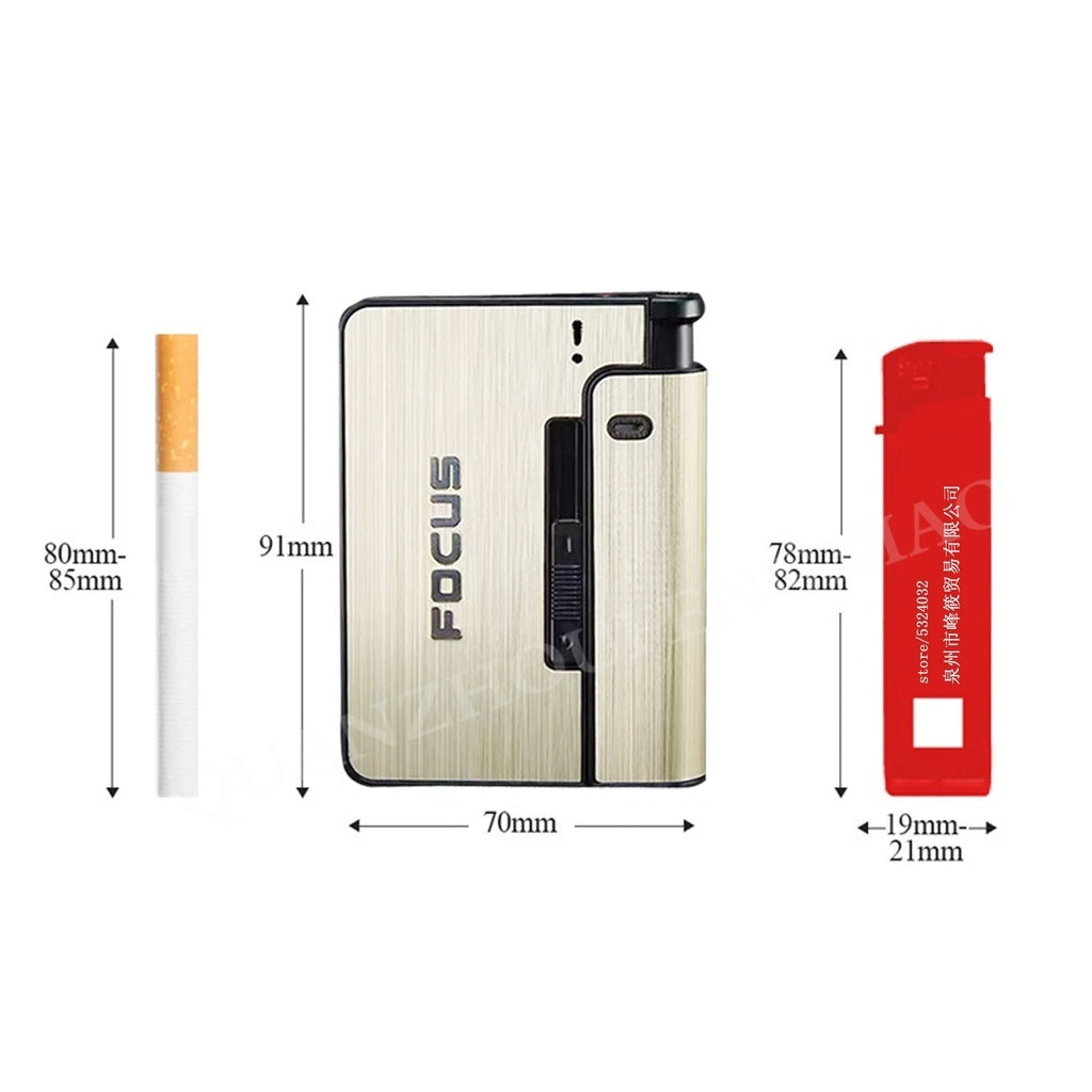 FOCUS Automatic Cigarette and Lighter Case Holder