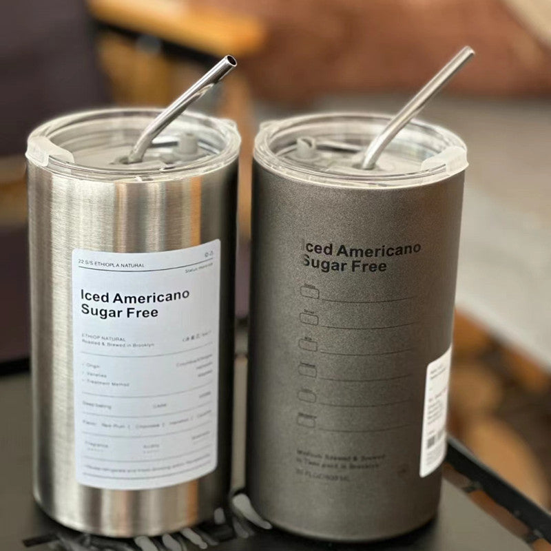 600ml Iced Coffee Cup with Straw