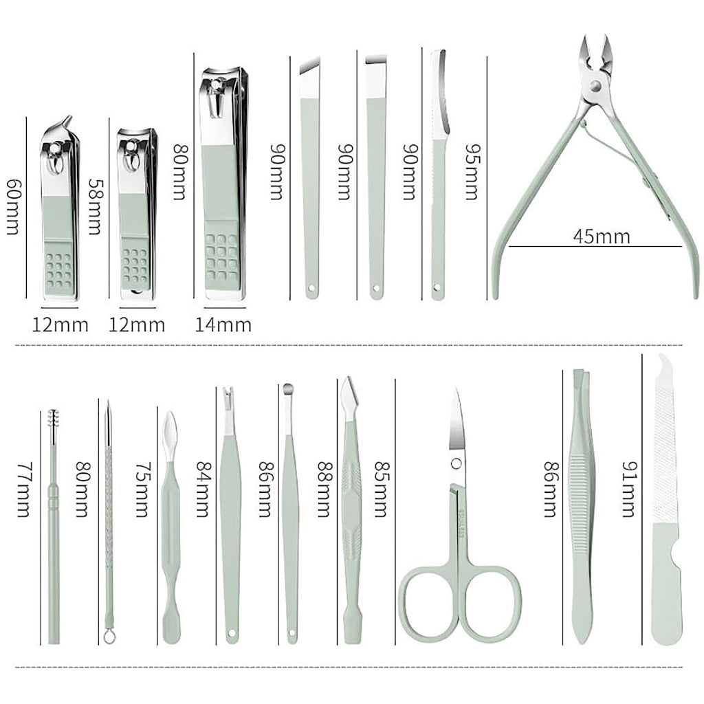 16Pcs Manicure Set Care Tool