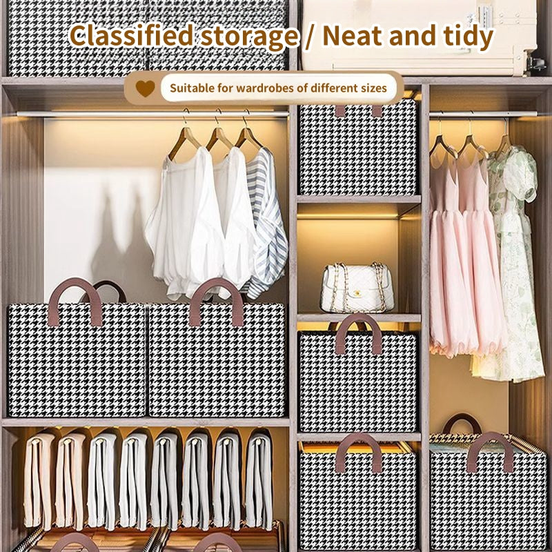 Foldable Clothes Organizer Wardrobe Closet Storage Basket