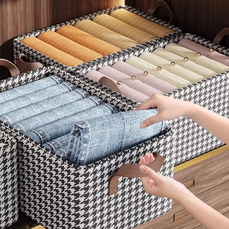 Foldable Clothes Organizer Wardrobe Closet Storage Basket