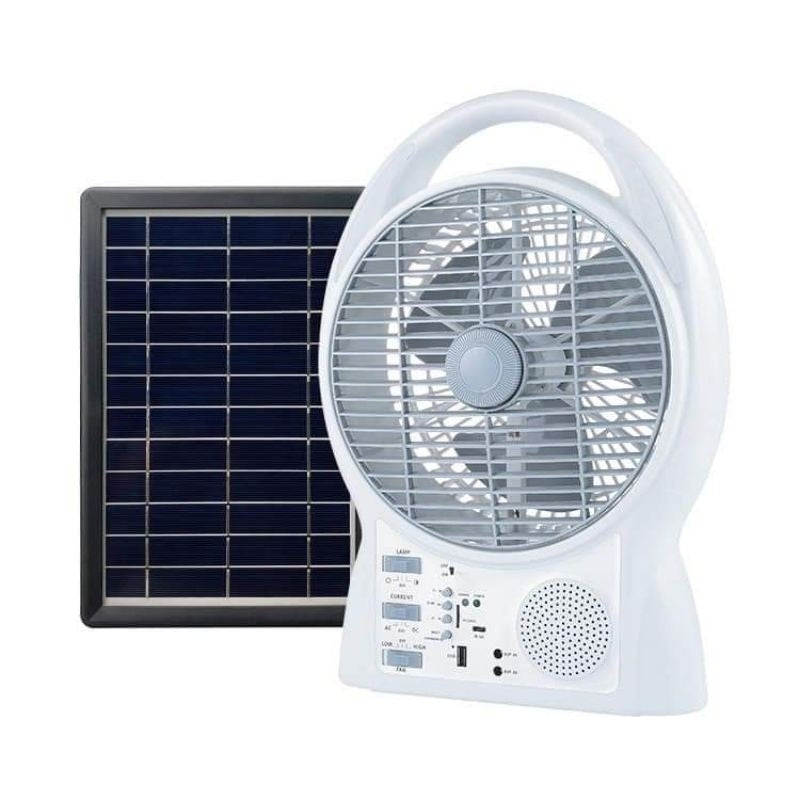 10inch Solar Fan with Light and Speaker