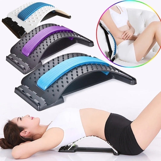 Magnetic Pressure Points Lumbar Traction Orthotic Magic Back Support Stretcher