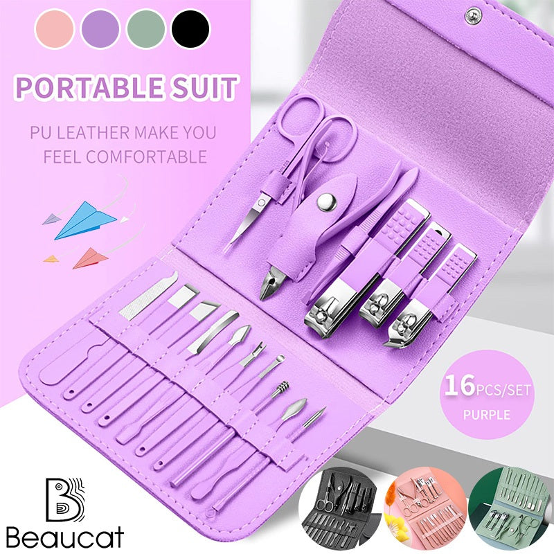 16Pcs Manicure Set Care Tool