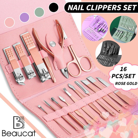 16Pcs Manicure Set Care Tool