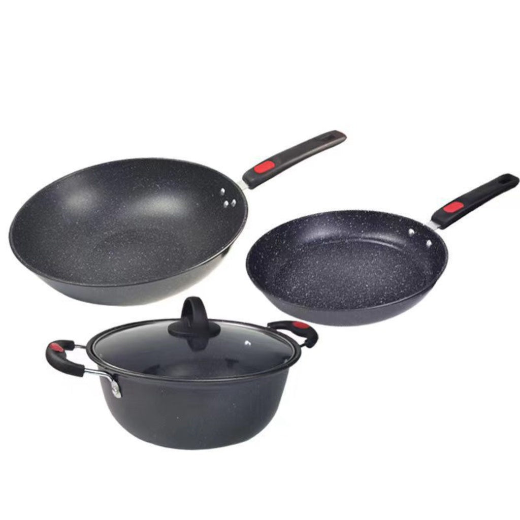 3PCS MAIFAN NON STICK COOKWARE SET