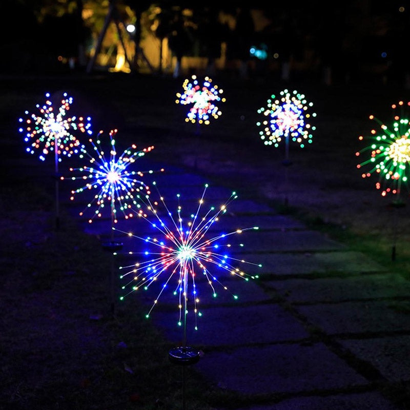 Solar Firework Light 90LED Lights (Colorful)