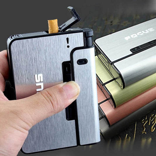 FOCUS Automatic Cigarette and Lighter Case Holder