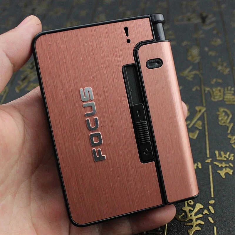 FOCUS Automatic Cigarette and Lighter Case Holder