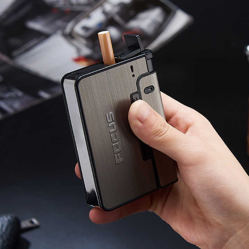 FOCUS Automatic Cigarette and Lighter Case Holder